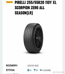 Letné pneumatiky Pirelli Scorpion Zero 255/55/R20 - 3