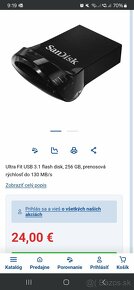 USB kľúč SanDisk, 256GB, 15€ - 3