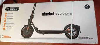 Elektro kolobežku Ninebot Segway Kickscooter model F40E, nev - 3