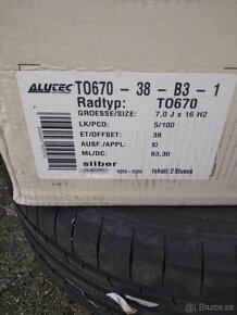 Alu 5 x 100 R 16 ALUTEC Germany. - 3