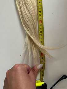 Ruské vlasy blond 42 cm - 3