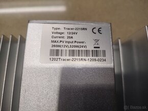 Solárny Tracer - 2215RN MPPT  12-24V   20A - 3