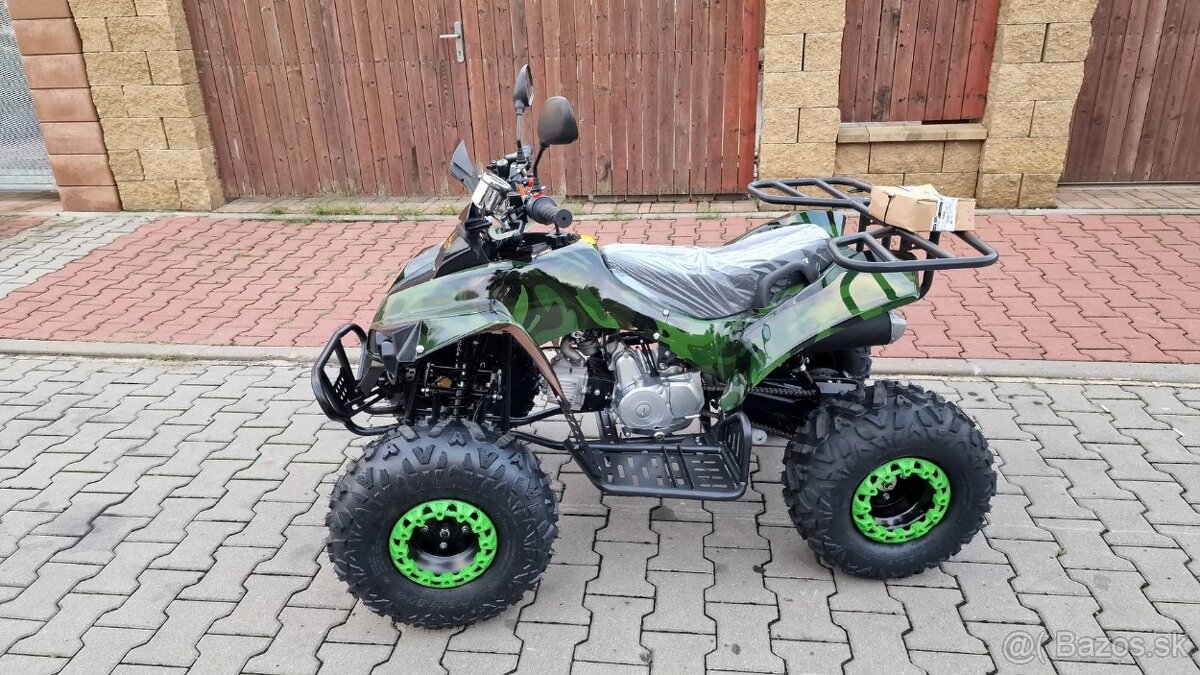 Dětská čtyřtaktní čtyřkolka ATV Warrior DELUX 125ccm zelená