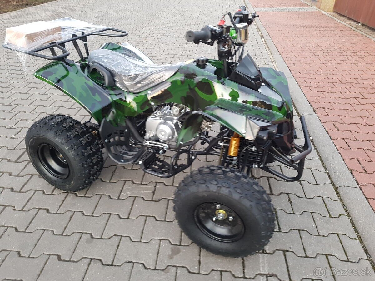 Dětská čtyřtaktní čtyřkolka ATV Warrior125ccm zel