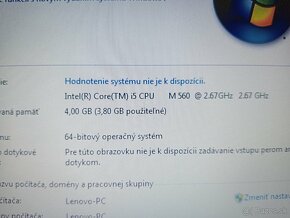 predám Lenovo Thinkpad X201 , Intel core i5 , 750gb hdd - 4