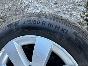 Letná sada CITROEN 215/60 r16 originál ALU DISKY 5x98 - 4