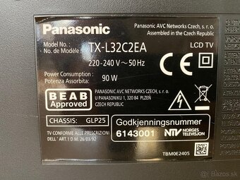 Televízor Panasonic TX-L32C20E LCD TV, 32"/82 cm, HD - 4