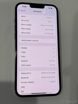 Predám iPhone 13 pro max 1TB Blue Veľmi pekný stav - 4