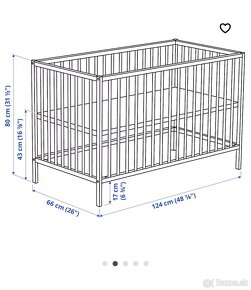 Postieľka Sniglar IKEA 120x60 - 4