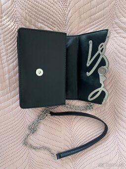 Karl Lagerfeld crossbody čierna kabelka - 4