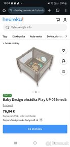 Skladacia ohradka baby design 100x100 - 4