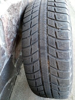 Michelin zimné pneumatiky 195/65 R15 + plechové disky - 4