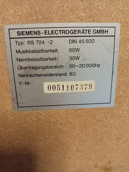 Siemens RS 724 2, reproduktory Německo - 4