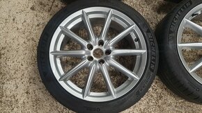 Originálne elektróny R19 Ti 5x110 + letné pneu Alfa 159 - 4