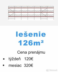 Prenájom lešenia, lešenie - 4