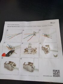 Keystone Jack, Cat 6A, RJ45/s - 4