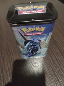 Predám plechový pokemon box s kartami - 4