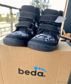 Zimné topánky Beda Black Barefoot velkost. 24 - 4