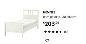 Predám postel HEMNES - 4