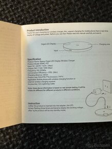 Predám BASEUS bezdrôtová nabíjačka s LED displejom WXSX-02/B - 4