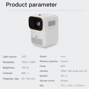 Full HD projektor Xiaomi Xming Q1 SE - 4