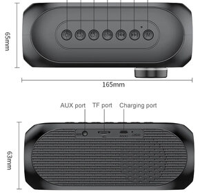 (IHNEĎ) Bluetooth rádio s reproduktorom, čierne - 4