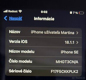 Predám IPhone SE 64GB - 4