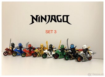 Figurky Ninjago - motorky (8ks) typ lego - nove - 4