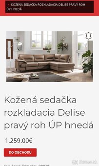 Kožená sedačka rozkladacia - 4