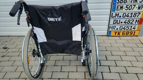 invalidny vozík 48cm pridavne brzdy pre asistenta AL - 4