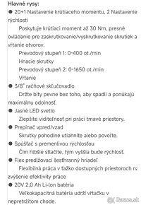 Profesionálny kufrík s náradím a vŕtačkou a 2x aku., 169ks - 4