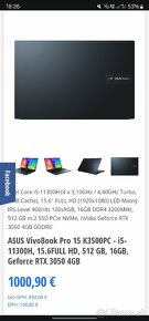 Herny notebook Asus vivobook pro oled 15 - 4