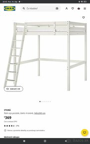 STORÅ -IKEA Vysoka/ poschodová posteľ - 4