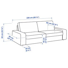 Sedacka Ikea Kivik 3- pohovka 228x95 - 4