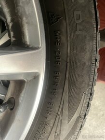 VW elektróny 5x112 so zimnými pneu Nokian 205/55/16 - 4