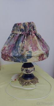 Starožitná stolová porcelánová lampa - 4