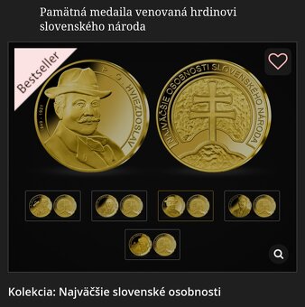 Pamätná medaila zušľachtená rýdzim zlatom 999/1000 - 4