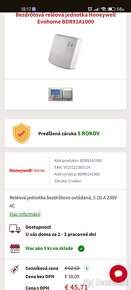 Riadiaca jednotka termostat Evohome Touch Wifi Honeywell - 4