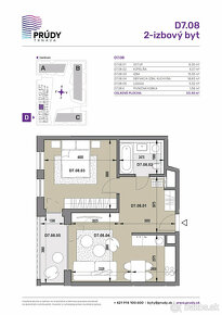 PROJEKT PRÚDY – skolaudovaný 2izb. byt D7.08 v I. etape - 4