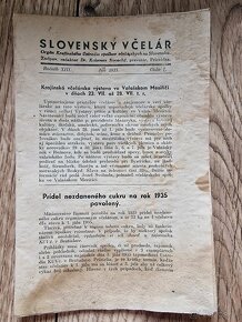 Historický časopis "Slovenský včelár" - 4