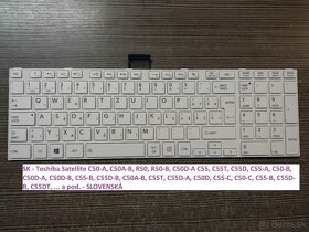 Klavesnice Toshiba Satellite C850 L850// C50-A C55-A C50-B.. - 4