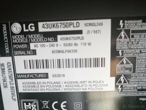 LG 43UK6750 UHD 4K - 4