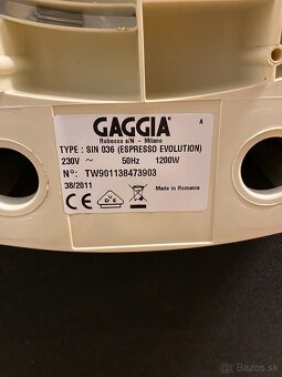 Pákový kávovar Gaggia Evolution Espresso sin 036 - 4