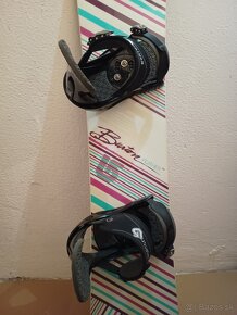 144 cm krasny damsky snowboard BURTON + viazko - 4