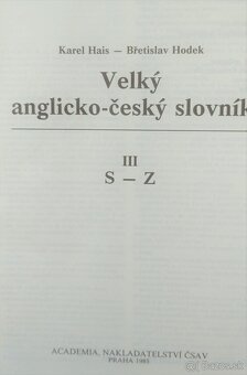 Veľký anglicko-český slovník 3 diely - 4