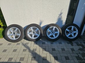 Originál Audi elektróny 5x112 R16 + letné pneu Michelin - 4