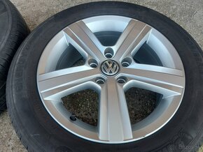 5x112R16 sada kolies orig.VW -ŠKODA-205/55R16 letne pneu - 4