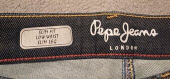 Pepe jeans šedé slim fit strečové - 4