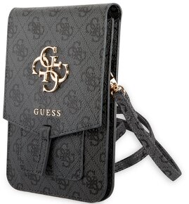 GUWBG4GFGR Guess PU 4G Metal Logo Phone Bag Grey - 4