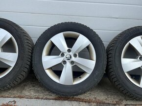 ORIGINAL ŠKODA OCTAVIA 3 disky 5x112 R16 205/55 R16 ZIMA - 4